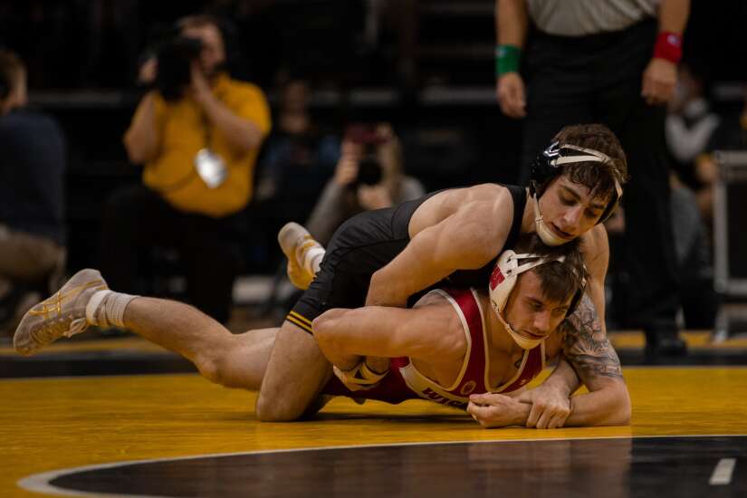 Photos: Iowa wrestling hosts Wisconsin