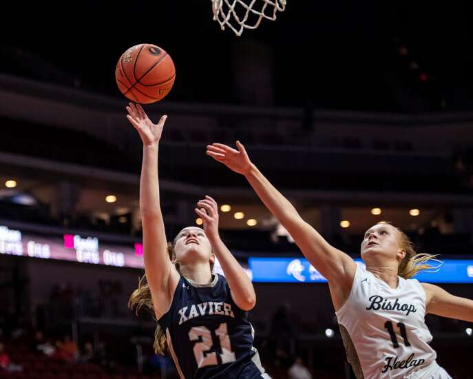 Photos: Cedar Rapids Xavier vs. Sioux City Heelan in 2023 Iowa Class 4A girls’ state basketball quarterfinals 