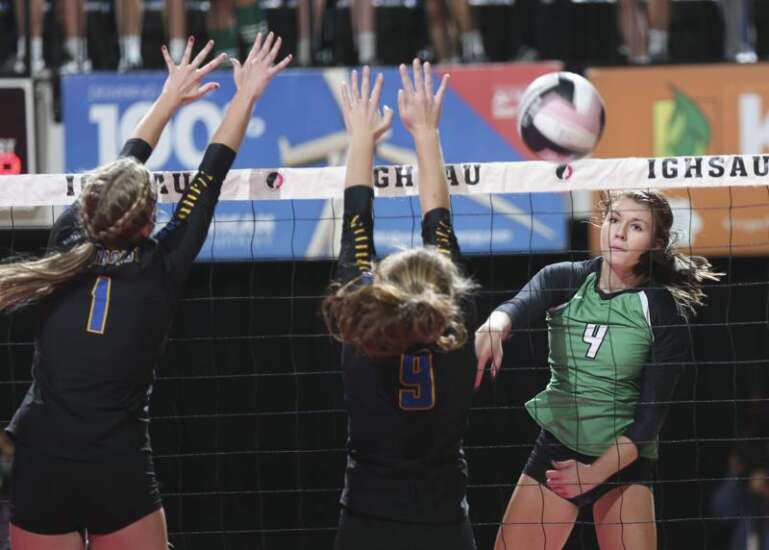 Photos: Osage vs. Humboldt, Iowa Class 3A state volleyball quarterfinals