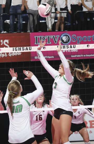 Photos: Osage vs. Grundy Center, Iowa Class 2A state volleyball quarterfinals