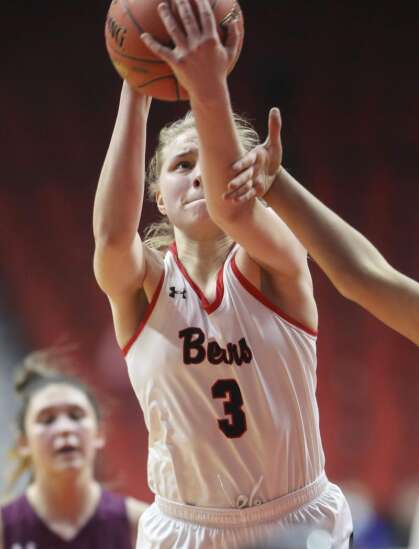 Photos: West Branch vs. Grundy Center, Iowa Class 2A girls’ state basketball quarterfinals