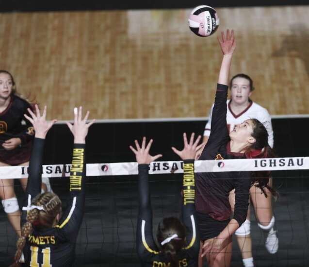 Photos: Boyden-Hull vs. Denver, Iowa Class 2A state volleyball tournament quarterfinals