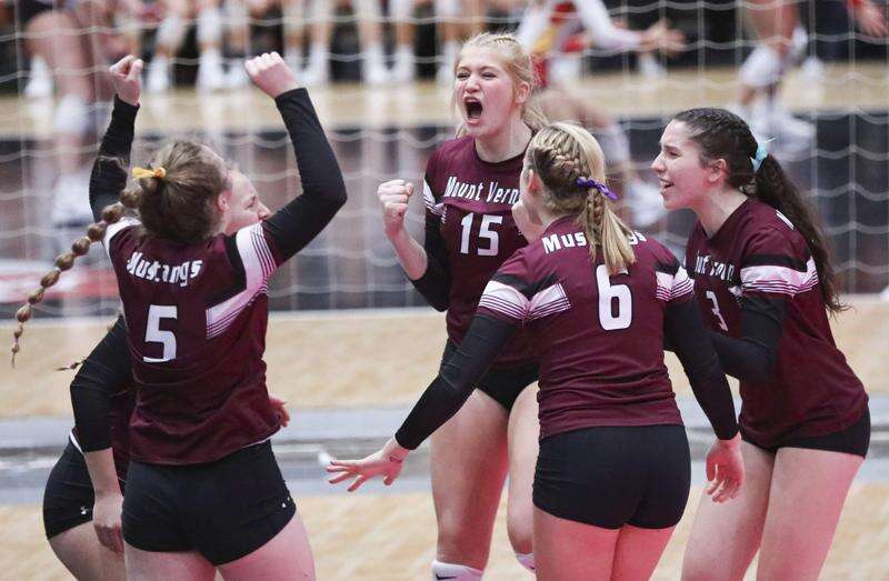 Mount Vernon wins another marathon in state volleyball semifinals