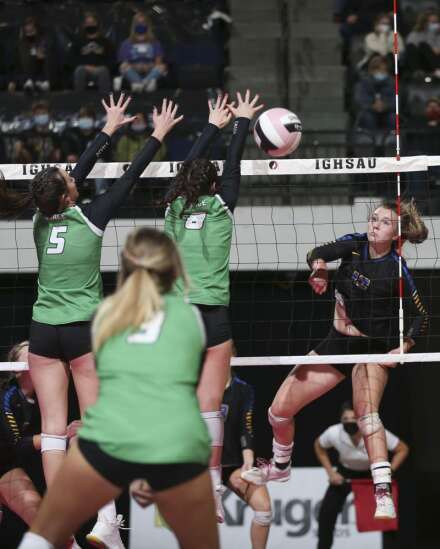 Photos: Osage vs. Humboldt, Iowa Class 3A state volleyball quarterfinals