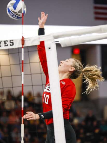 Photos: Iowa volleyball swept by Nebraska