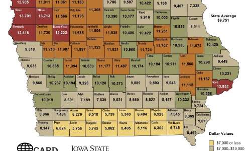 Iowa farmland values soaring, survey finds