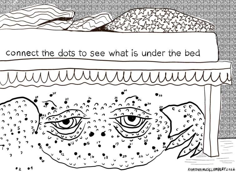 Connect the dots: The monster under the bed
