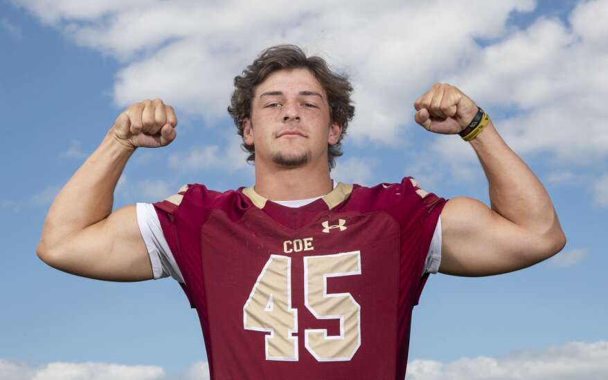 Jay Oostendorp’s life of hard work shows as a vital part of Coe defense
