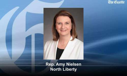 Rep. Amy Nielsen of North Liberty blames lack of House…