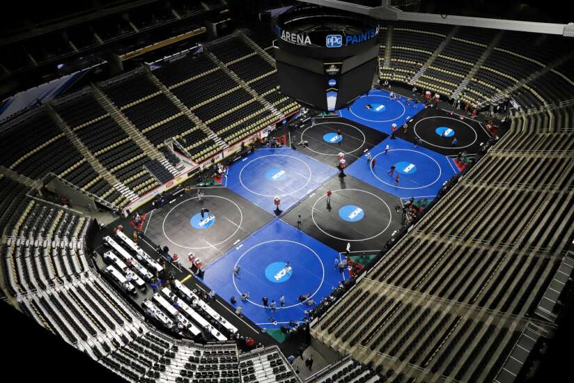 NCAA Division I Wrestling qualifiers from Iowa, Iowa State, UNI and former Iowa high school wrestlers