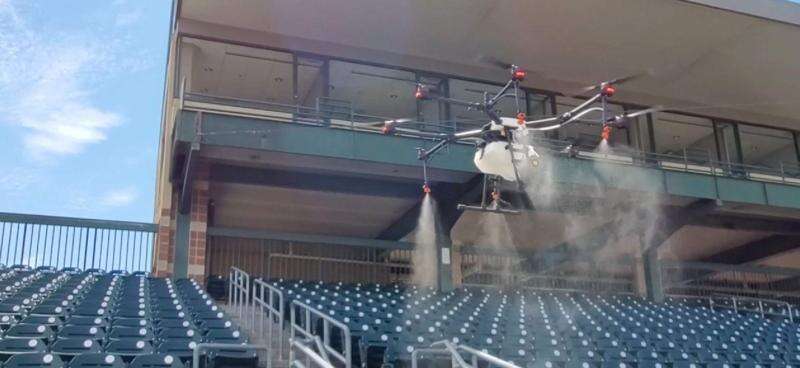 Rantizo uses drones to expand from crop spraying to stadium sanitizing