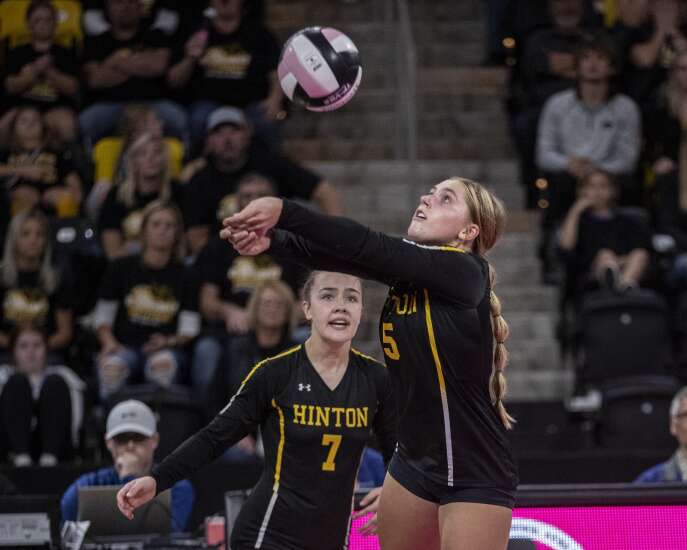 Photos: Hinton vs. Denver in Class 2A state volleyball quarterfinals