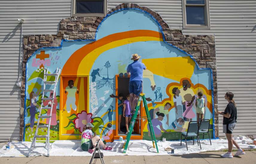 New paint-by-numbers mural depicts Wellington Heights’ vision