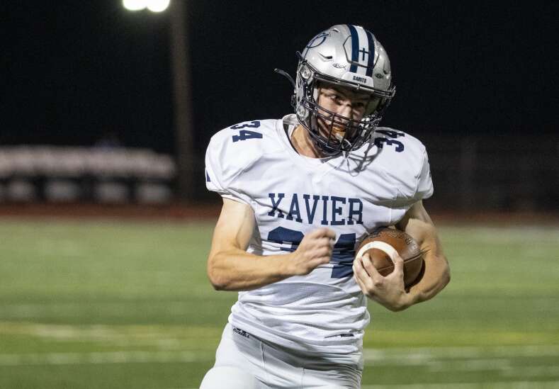 Cedar Rapids Xavier ends first half with a flurry and pulls away from Clear Creek Amana