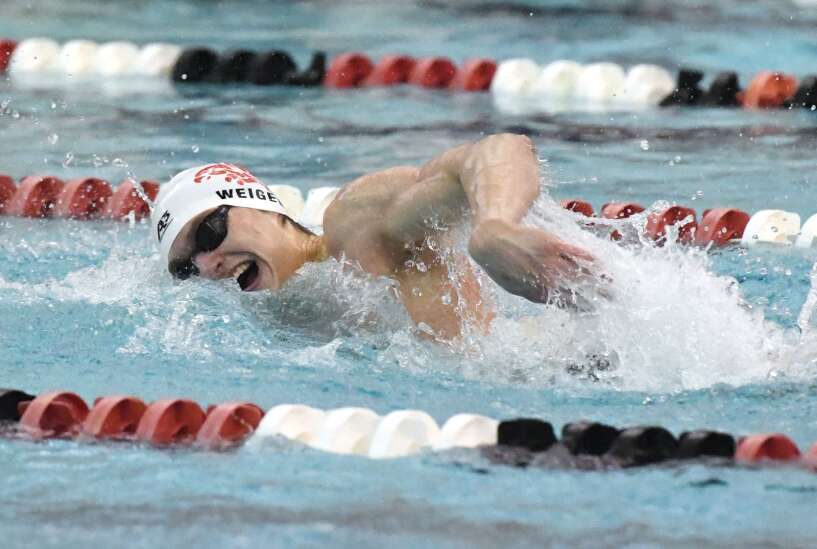Boys’ state swimming preview: Iowa City High’s John Weigel motivated for last high school meet