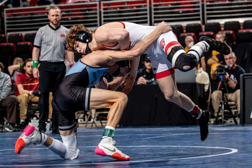 Photos: Day 3 of the 2023 Iowa Class 2A boys’ state wrestling tournament