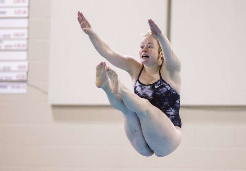 Photos: Iowa high school girls’ state diving 2022