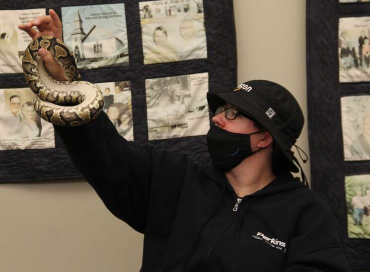 Kalona Public Library hosts reptile program