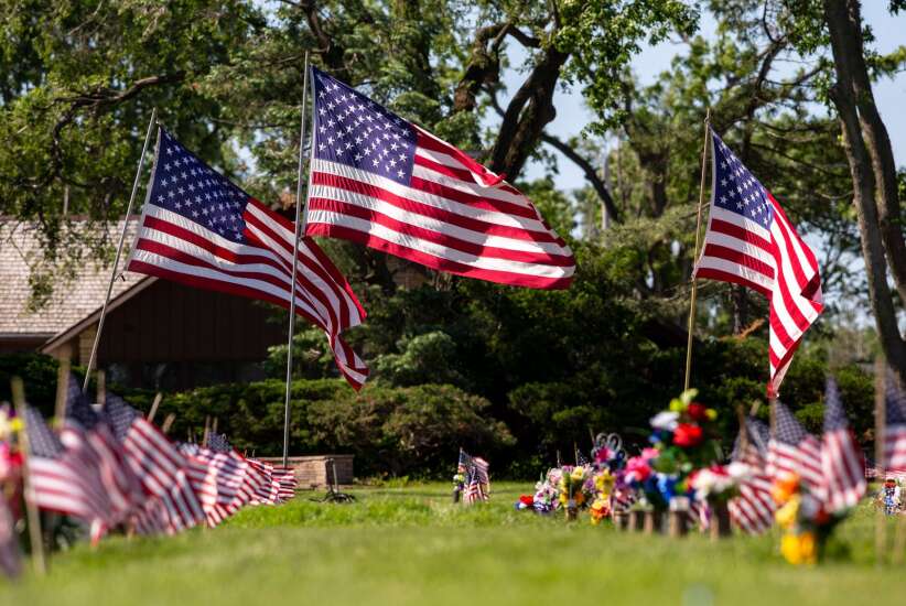 Photos: Memorial Day flag placement at Cedar Memorial Cemetery 