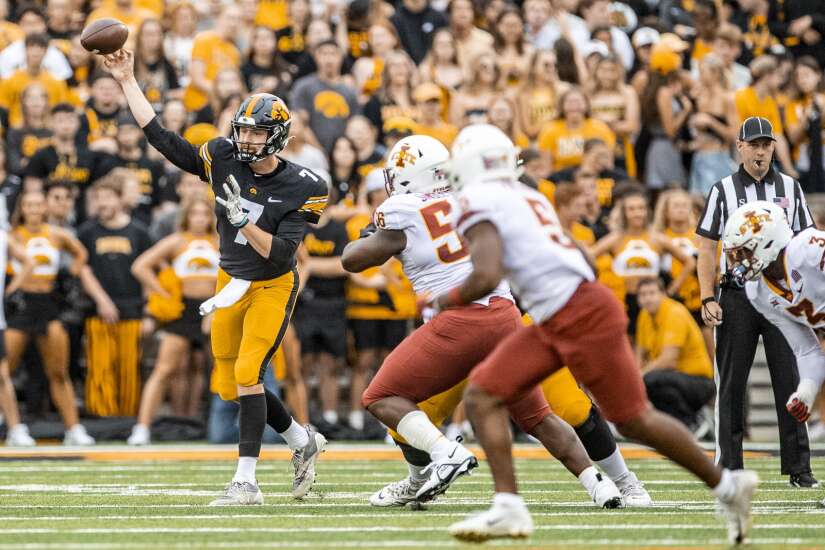 Spencer Petras expected to start at QB for Iowa’s Week 3 game vs. Nevada