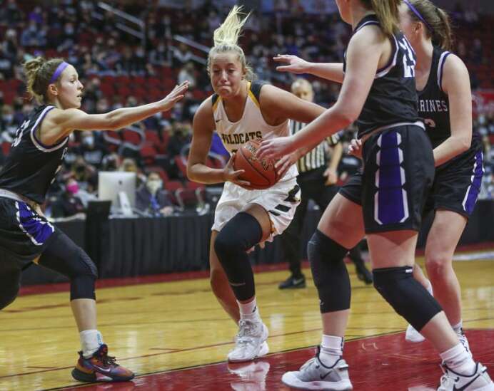 Photos: Maquoketa Valley vs. Nodaway Valley, Iowa Class 2A girls’ state basketball semifinals