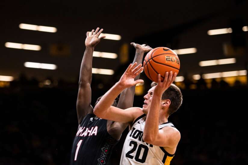 Photos: Iowa men’s basketball vs. Omaha