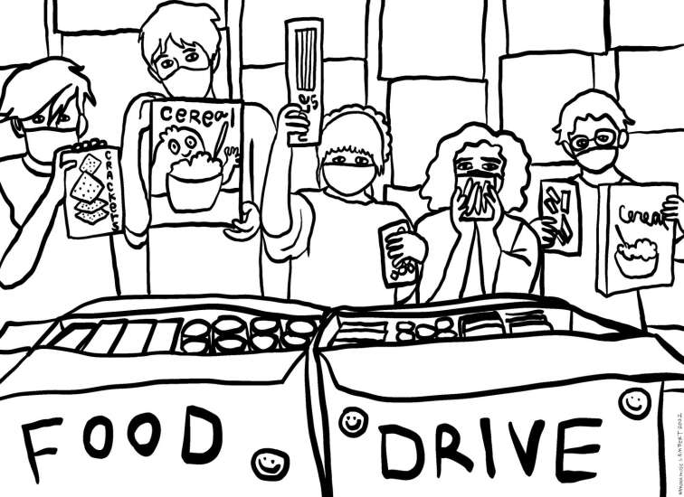Give back! Color in these helpful kids