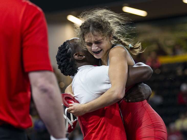 Photos: 2023 Iowa girls’ state wrestling day 2, morning session