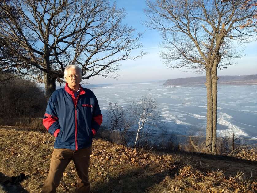 Bill Vahl, of Tucson, Ariz., stands several years ago in Dubuque’s Eagle Point Park. Vahl says he was abused in the Boy Scouts while growing up in Dubuque. He’s pushing state lawmakers to lift Iowa's statute of limitations for filing childhood sex abuse claims related to the Boy Scouts of America bankruptcy and nationwide settlement. (Contributed photo)