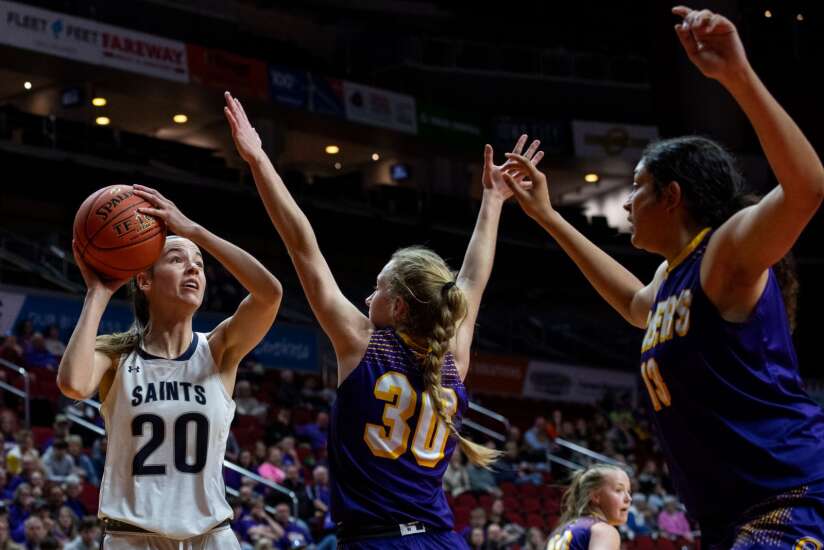Photos: Cedar Rapids Xavier vs. DeWitt Central in Class 4A Iowa high school girls’ state basketball quarterfinals