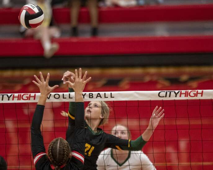 Photos: Cedar Rapids Kennedy at Iowa City High volleyball