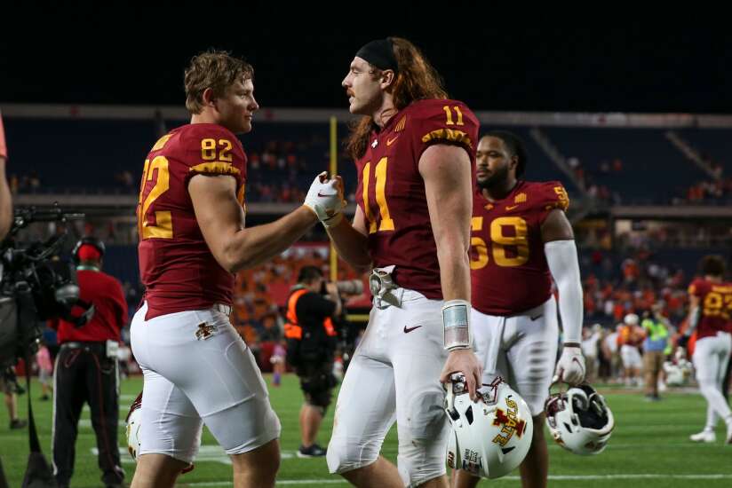 Iowa State football notes: Little League World Series helped Tyler Moore learn to ‘keep your cool’