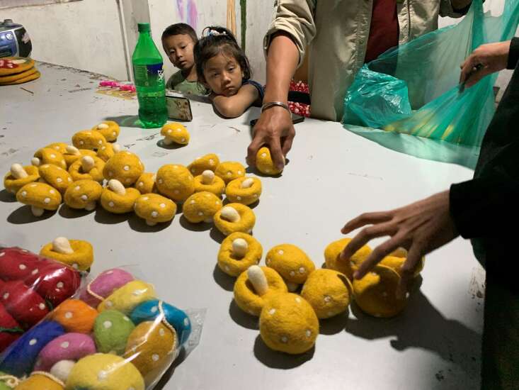 From Nepal to Iowa: Felted handicrafts and cheese sold here helps Himalayan country