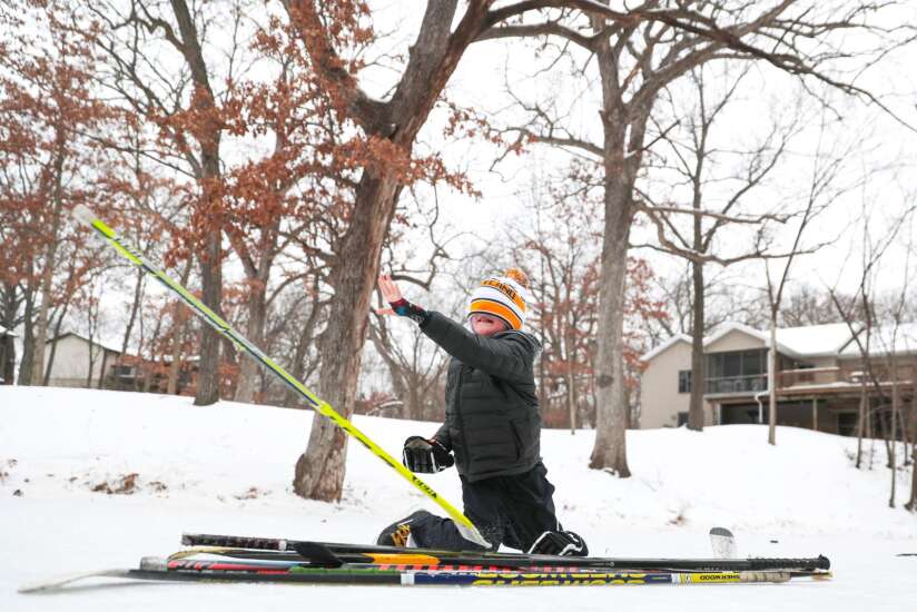 Photos: Pick-up pond hockey in Coralville
