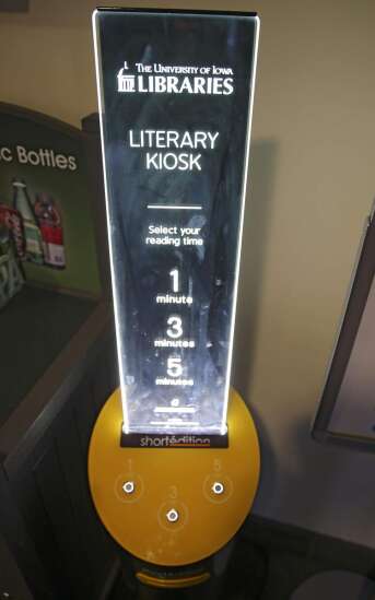 Short stories go high tech at ‘literary kiosk’ in Iowa City