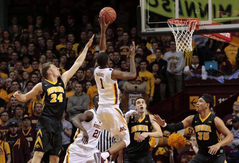 Iowa falls in double overtime at Minnesota after second-half comeback