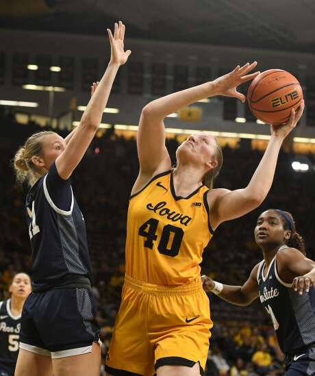 Photos: Iowa women’s basketball puts up 108 points in win over Penn State