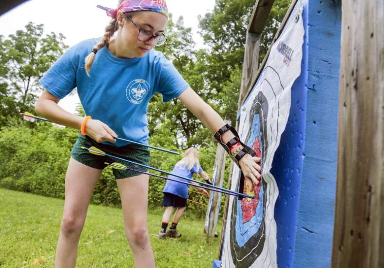 Iowa girls welcomed to Boy Scouts camp in Central City as participants for first time