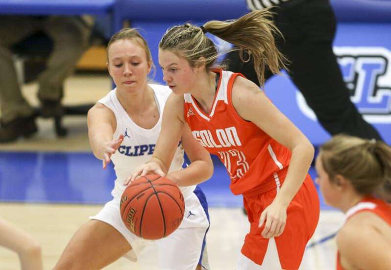 Photos: Clear Creek Amana vs. Solon, Iowa high school girls' basketball