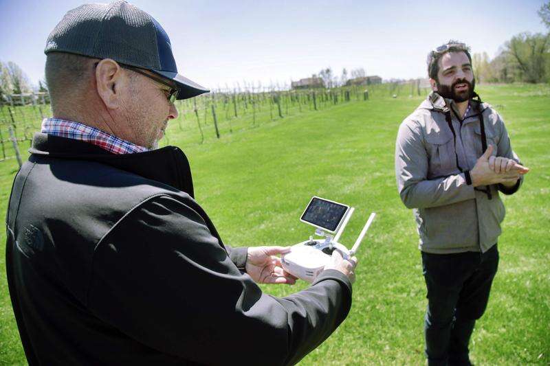 Drone spraying can work for crops like hemp, grapes, says Iowa City company