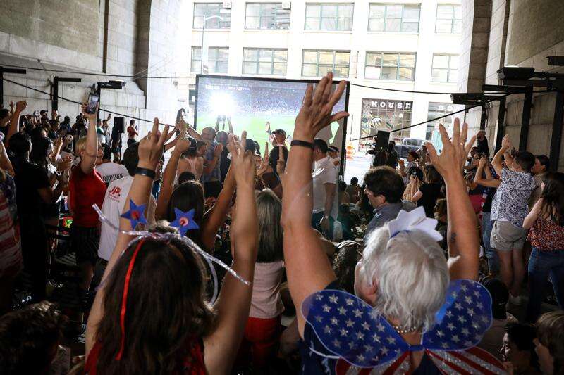 U.S. Women’s World Cup win Tuesday produced glee in Iowa City and nationwide