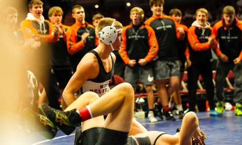 West Delaware captures fourth straight State Duals title