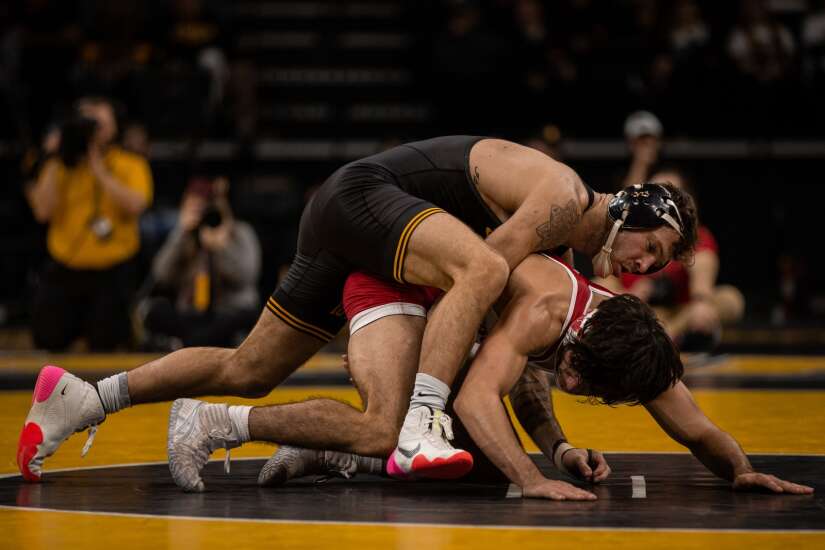Photos: Iowa wrestling hosts Wisconsin
