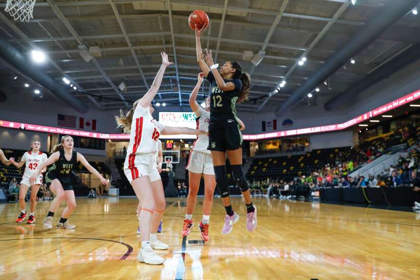 Photos: Iowa City High vs. Iowa City West girls’ basketball at Xtream Arena