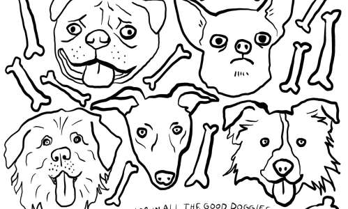 Print and color: Good doggies