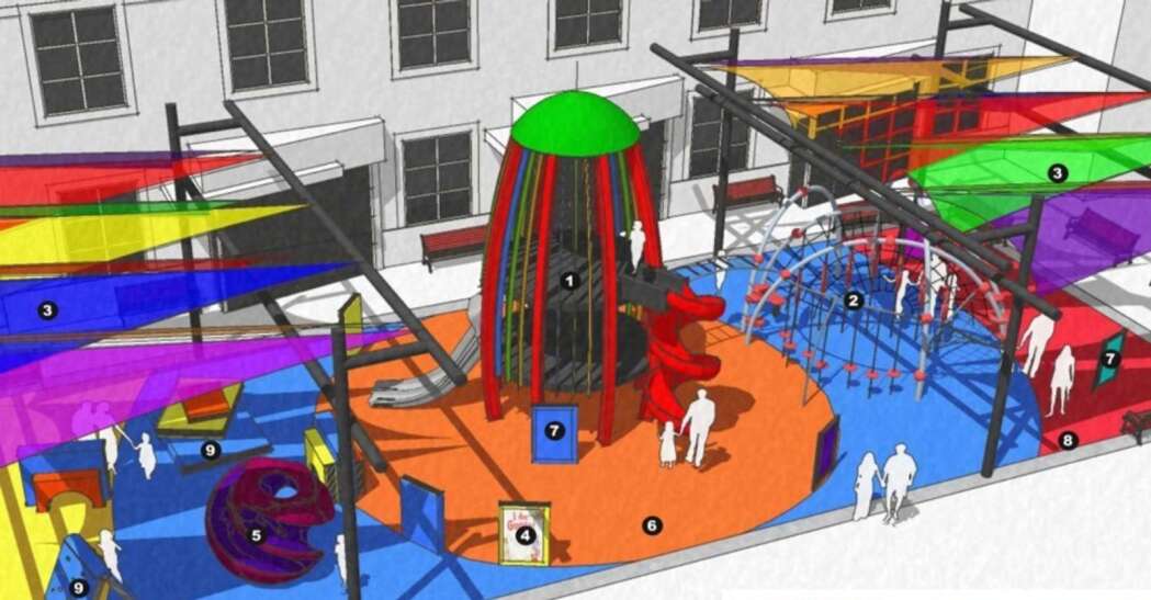New playground proposed for Iowa City Ped Mall