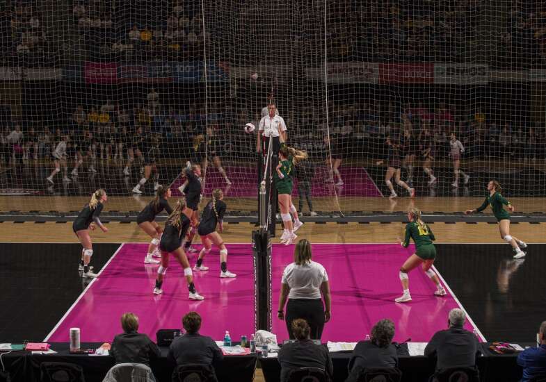 Photos: Western Christian vs. Dyersville Beckman in Iowa high school state volleyball tournament