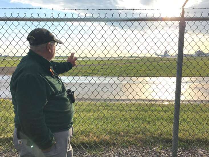 Planes over politics: Dozens wait outside airport anticipating Trump's arrival, departure