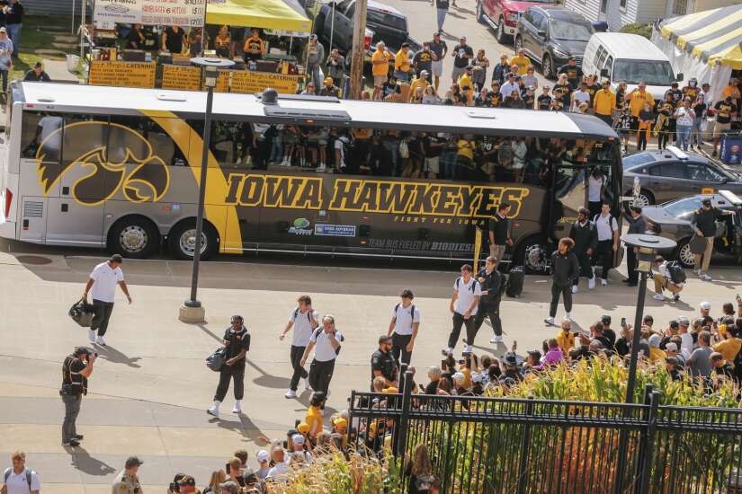 Iowa football has 5 starting times set, including Iowa State game
