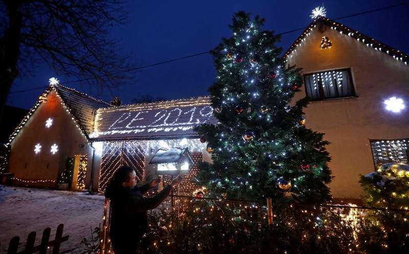 All is bright: Czech home sparkles under 50,000 festive lights